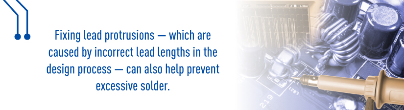 Fixing lead protrusions — which are caused by incorrect lead lengths